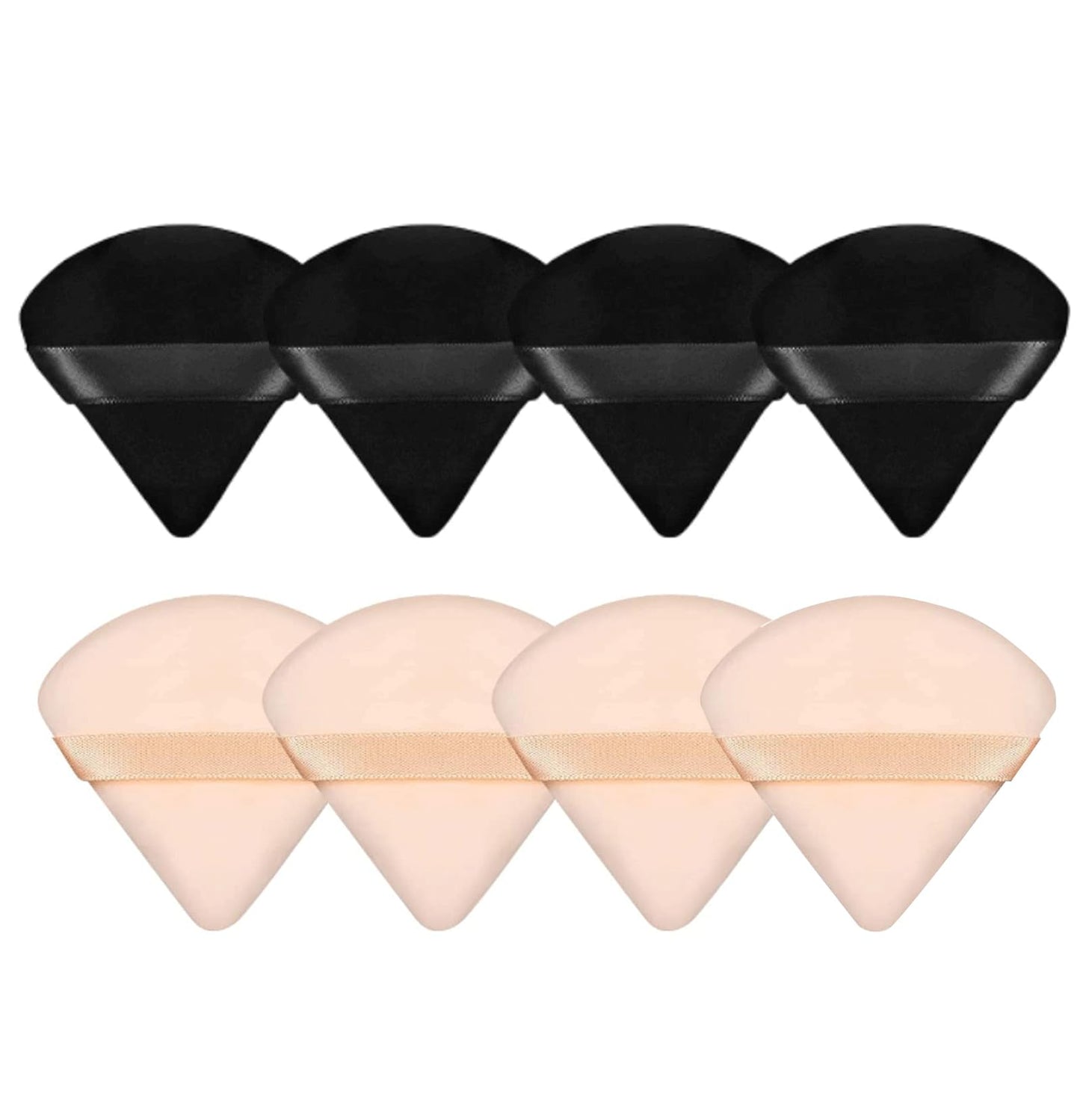 8 Pieces Triangle Powder Puff Face Soft Triangle Makeup Puff Velour Cosmetic Foundation Blender Sponge Beauty Makeup Tools