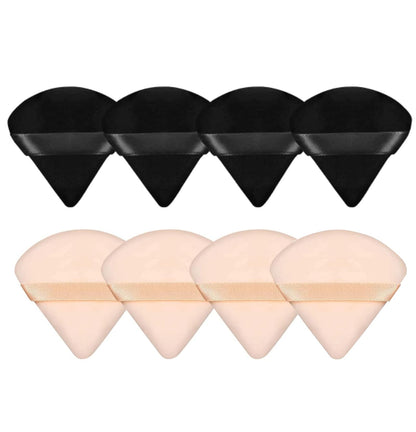 8 Pieces Triangle Powder Puff Face Soft Triangle Makeup Puff Velour Cosmetic Foundation Blender Sponge Beauty Makeup Tools