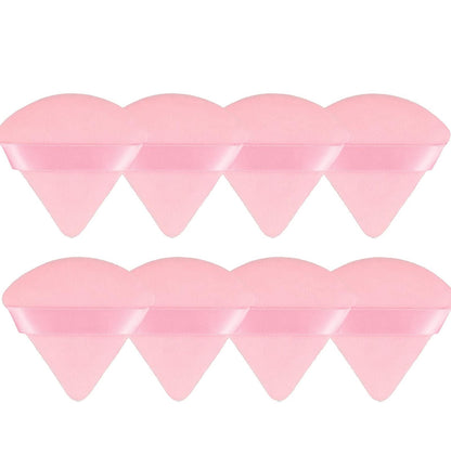 8 Pieces Triangle Powder Puff Face Soft Triangle Makeup Puff Velour Cosmetic Foundation Blender Sponge Beauty Makeup Tools